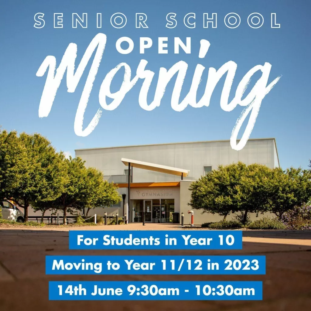 Senior School Open Morning A3 poster